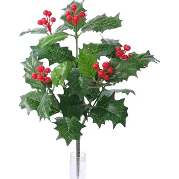 umělá květina Umělá Cesmína zelená, 31 cm