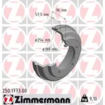 Brzdový buben, 250.1773.00