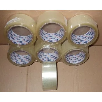 Lepicí páska Lepící páska ULITH průhledná 48mm/66m (6 ks)