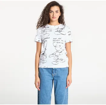 Dámské tričko Tričko Desigual Mickey Sketch T-Shirt White XS