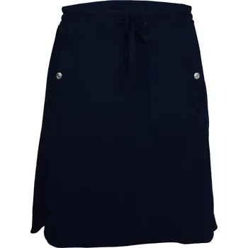 MARINE - Dámská sukně z bavlněného žebrovaného úpletu, tm.modrá XL