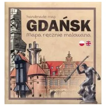 Gdańsk Mapa ręcznie malowana (Brožovaná)