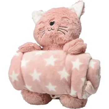 Dětská deka H&L Měkká kočička s dekou s hvězdami pro děti (75x100 cm)