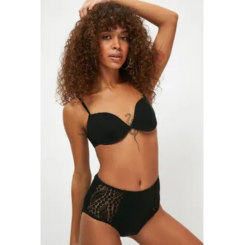 Dámská móda Trendyol Bikini Bottom - Black - Plain Trendyol černá 1529485