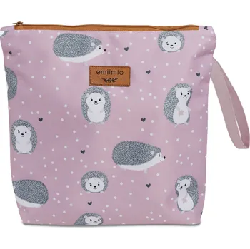 Kosmetická taška Taštička na potřeby pro miminko / ježci Velikost taštičky: Velká taštička s kapsou uvnitř (27x25 cm)
