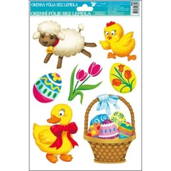 Okenní dekorace Okenní fólie velikonoční barevná 27 x 20 cm obrázek 3