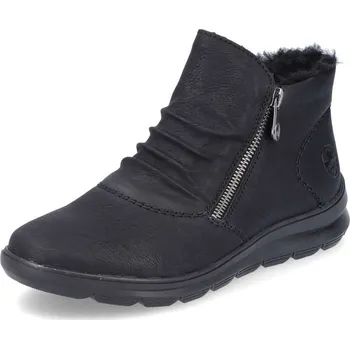 Dámské kozačky Dámská kotníková obuv RIEKER Z0051-01 černá W5 36