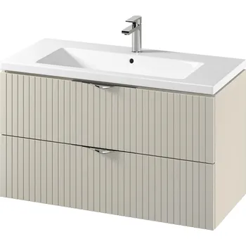 Koupelnový nábytek CERSANIT 3D Skříňka Cersanit Tirso 100 s umyvadlem kašmír mat set C147, S801-548 S801-548