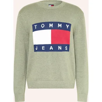 Pánský svetr Tommy Jeans Pánský Svetr, světle zelená, XL