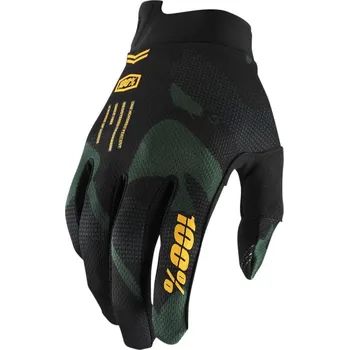 Rukavice cyklistické dětské 100% ITRACK Youth Gloves, Sentinel Black - S