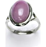 Zlatý prsten, bílé i žluté zlato , přírodní kámen phosphosiderit - T 1454 m (phosphosiderit 14x10 mm)