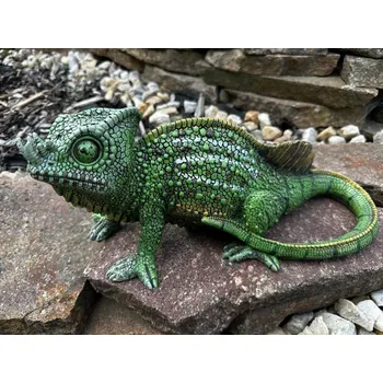 Zahradní dekorace BOCON s.r.o. Chameleon zelený zahradní dekorace