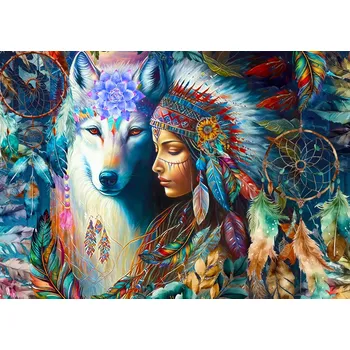 Puzzle ENJOY Domorodá princezna 1000 dílků