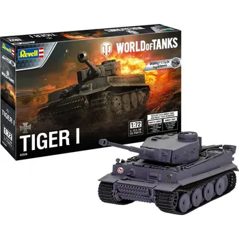 autíčko Tiger I "World of Tanks" 1:72 - Revell stavebnice Tiger I - stavebnice Revell 1/72