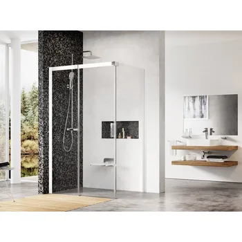 Ravak Matrix MSDPS sprchový kout obdélníkový 110x80 cm Orientace P/L: Levá, Profil: Bílá, Sklo: Hladké čiré