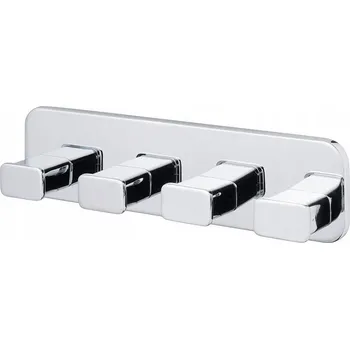 Věšák Háček bez vrtání Bisk stříbrný