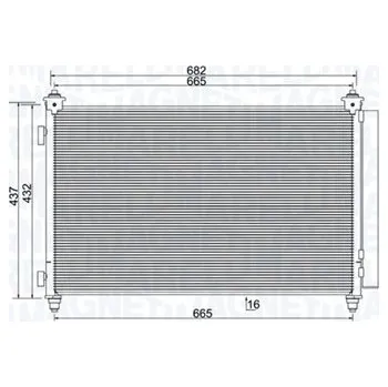 Výparník klimatizace Kondenzátor, klimatizace, 350203991000