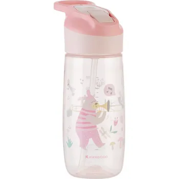 KikkaBoo Hrnek se silikonovým pítkem 450ml 12m+ Music Fest Pink