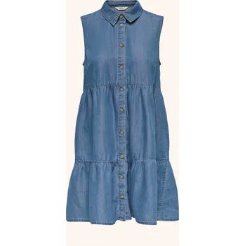 Dámské šaty Only Dámské Košilové Šaty V Džínovém Vzhledu, modrá, 34