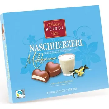 Bonboniéra HEINDL Bonboniéra srdíčka s mléčným krémem 120g