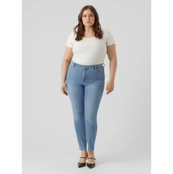 Dámské džíny Vero Moda Curve Jeansy Phia 10285113 Modrá Slim Fit 50_32