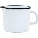 VEF Smaltovaný hrnek s výlevkou ø 12 cm - 1 l bílý