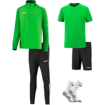 Saller X.72 Tréninkový set BARVA: 221 tmavě zelená-zelená-bílá, Velikost: M – kompletní tréninková sada Saller pro hráče i týmy