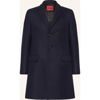 Pánský kabát Hugo Pánský Vlněný Kabát migor2541, tmavě modrá, 50