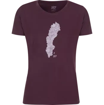 Dámské tričko 2117 of Sweden Apelviken dámské tričko, Dark Plum XL