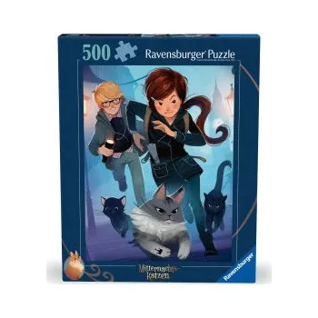 Puzzle Ravensburger Puzzle 12000360 - Auf der Suche nach Königin Quinn - 500 Teile Mitternachtskatzen Puzzle für Erwachsene und Kinder ab 12 Jahren (Hra)