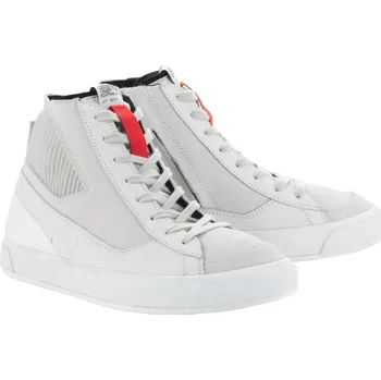 Moto obuv Boty stated, alpinestars (bílá/šedá, vel. 38,5)