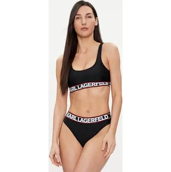 Dámské plavky KARL LAGERFELD Vrchní část bikin 240W2221 Černá M