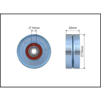 Vratna/vodici kladka, klinovy zebrovy remen, 500141