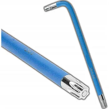 Klíč TORX klíč T25 dlouhý modrý z CRV oceli s OTVOR a magnetem, odolný