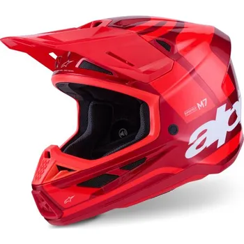 Helma na motorku Přilba SUPERTECH S-M7 CORE, ALPINESTARS (červená) 2026 (Velikost: L)