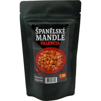 Pražené mandle Valencia Pikantní paprika 200g (Pražené mandle Valencia Pikantní paprika 200g)
