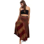 Dlouhá sukně THAI TRIBAL hnědá XL