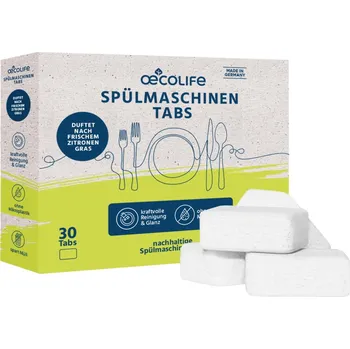 Přípravek do myčky Tablety do myčky Oecolife s vůní citronové trávy 60 kusů