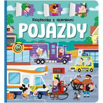 První čtění Książeczka z okienkami. Pojazdy (Pevná)