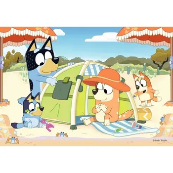 Puzzle Ravensburger Bluey na pláži 35 dílků