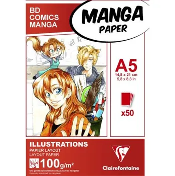 Layoutblock für Mangas und Comics A5 50 Blatt 100g (Brožovaná)