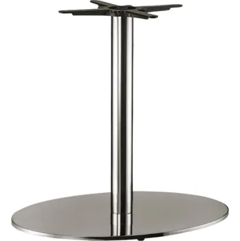 Stolová podnož Alumio Stříbrná kovová podnož Baccus 73 cm