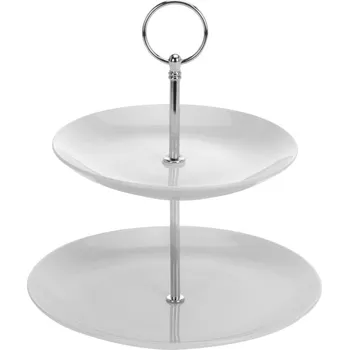 ASKO - NÁBYTEK Etažér 2 patra, bílý