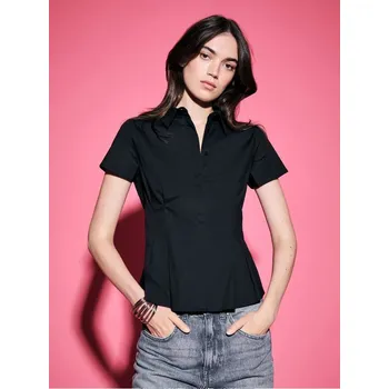 Dámská košile Košile s krátkými rukávy - M - House - černá - 379GH-99X