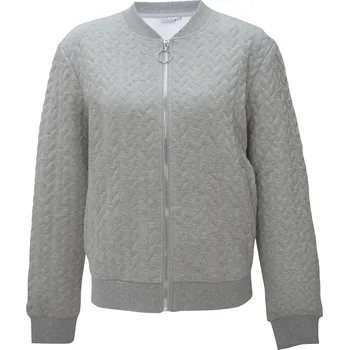 Dámská mikina Marine dámská žakárová mikina, šedý melír XL