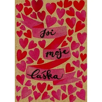 Přáníčko BeBechy – A6 - recyklovaný papír - Láska