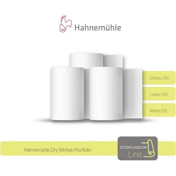 Fotopapír 203 mm x 65 m | Hahnemühle Dry Minilab Luster 250g | 2 role