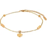 Troli Pozlacený řetízek na nohu se srdíčkem + 2 měsíce na vrácení zboží