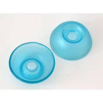 Svícen Skleněná oboustranná miska/svícen MODRÁ