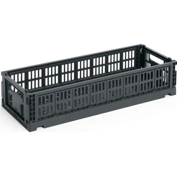Úložný box HAY DESIGN Úložný box Colour Crate Mini Oblong "Charcoal" HAY